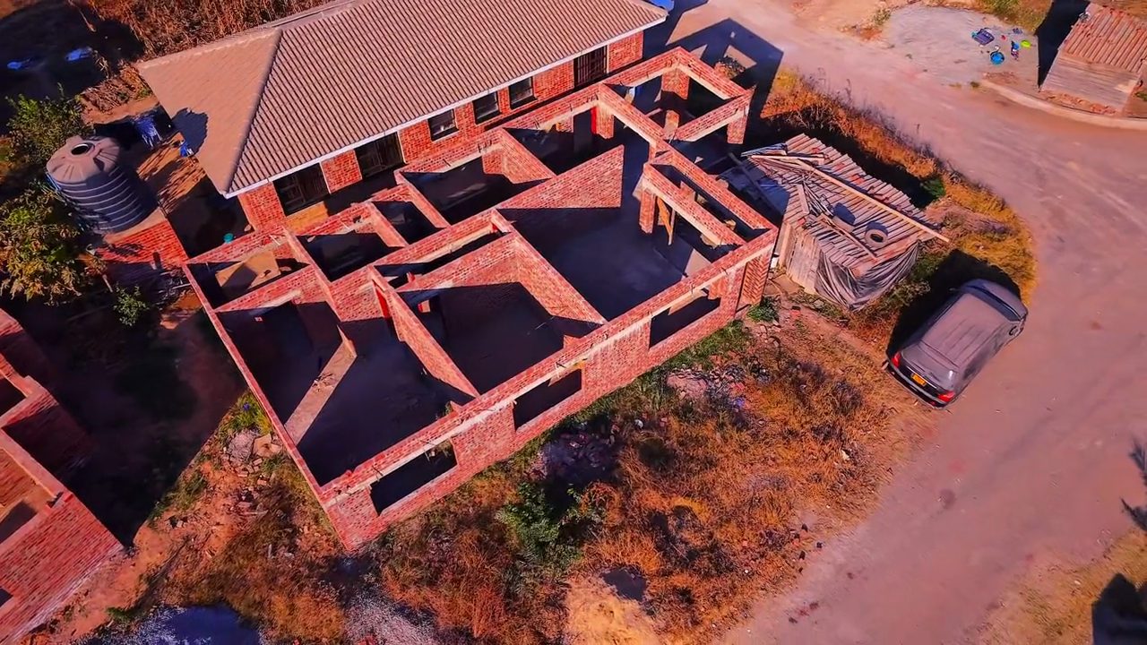 Aerial progress photo